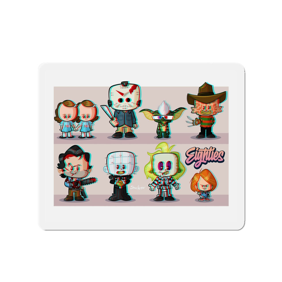 Thumbnail: "Eighties" 3D Die-Cut Magnets
