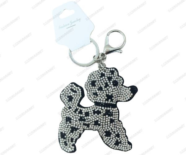 Miniatura: [LL-193-1066] LLAVERO PERRITO CON STRASS