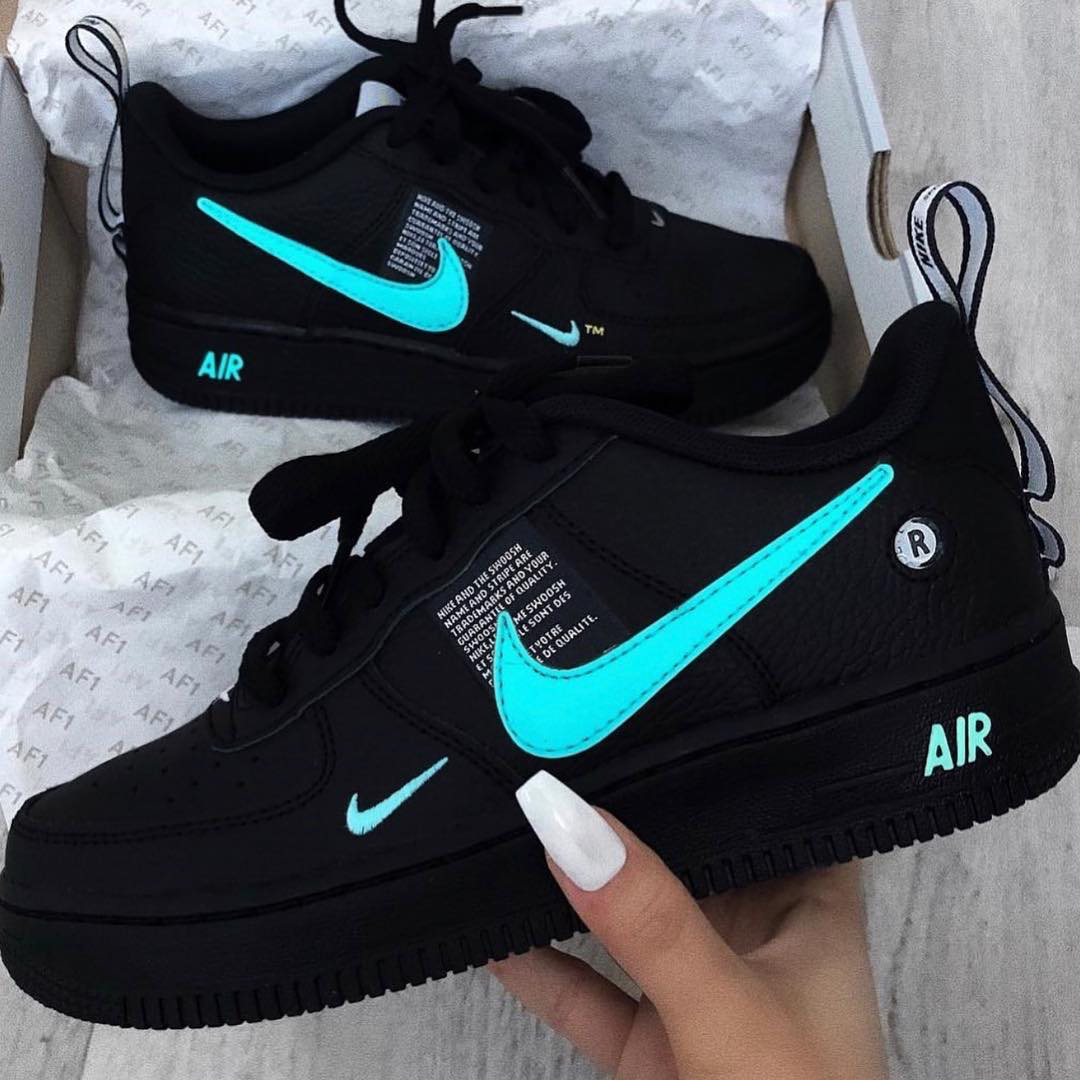Matte black air force 1 custom