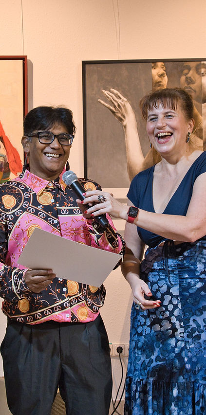 Art gallery visitors