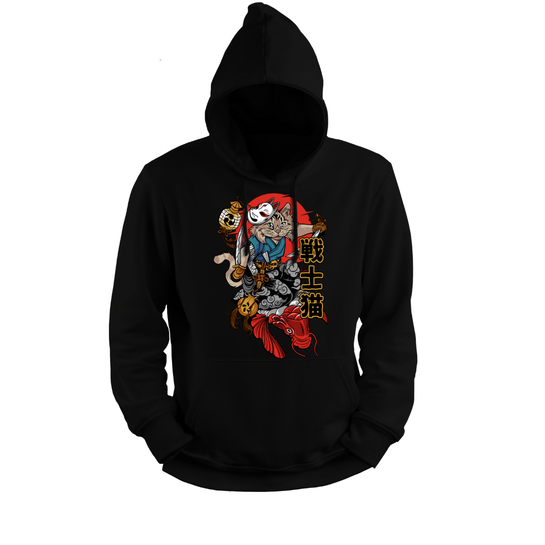 Худі Самурайский Кот