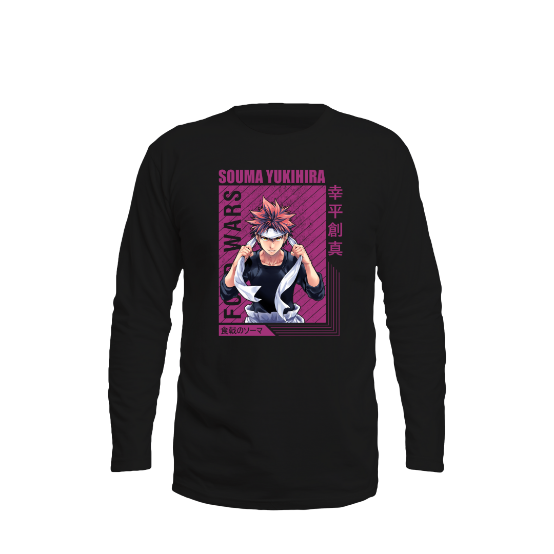 Лонгслів Кулінарні поєдинки Соми (Shokugeki no Soma)