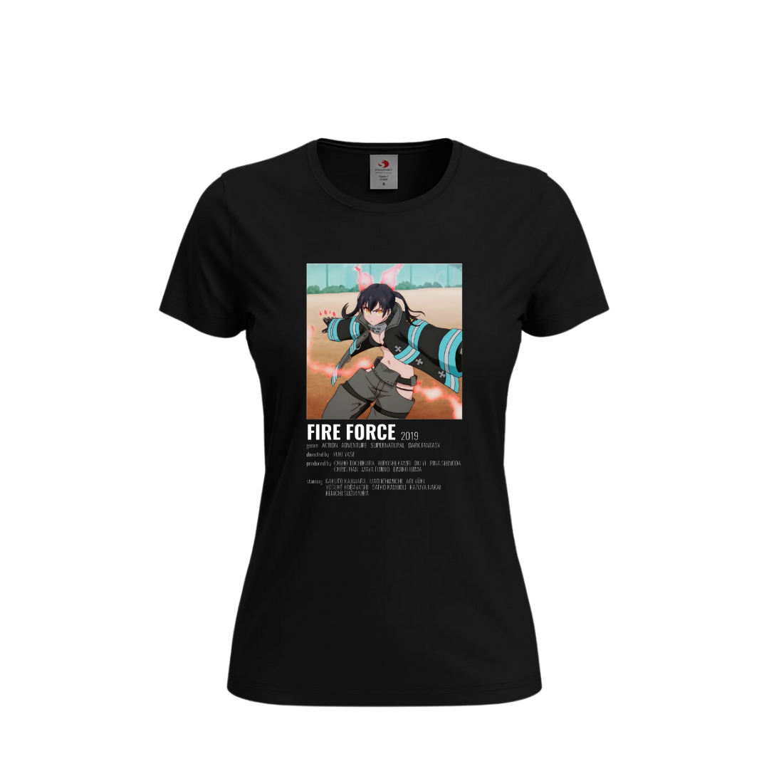 Футболка жіноча Полум'яні вогнеборці (Fire Force)