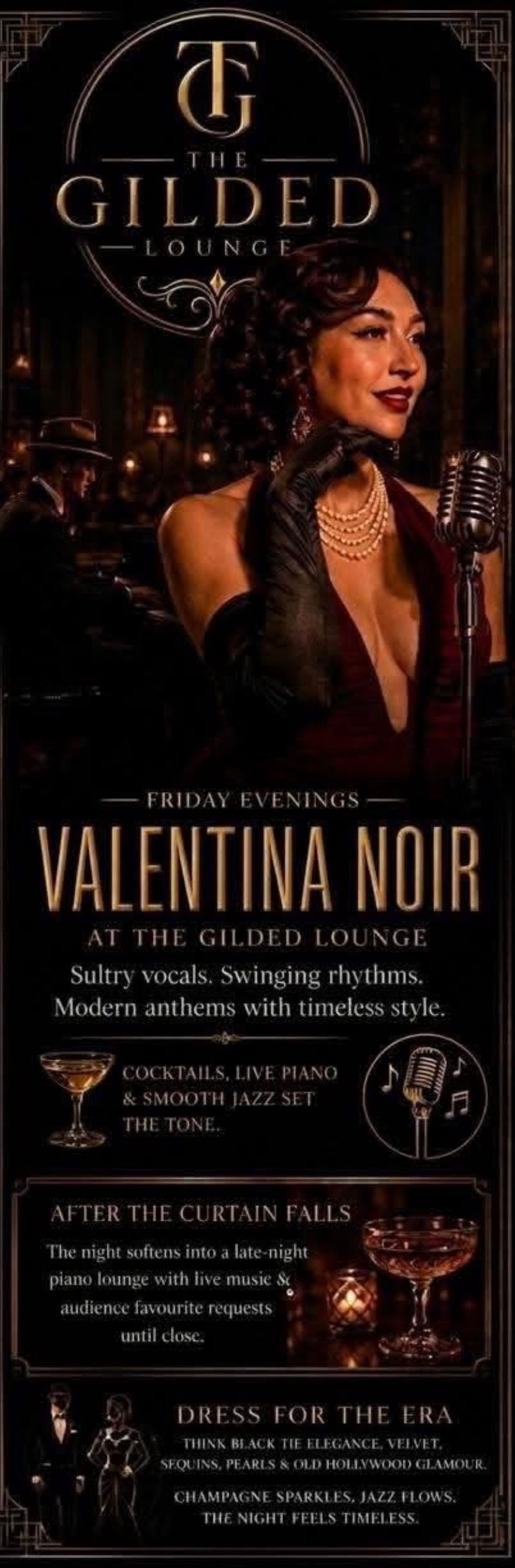 VALENTINA NOIR AT THE GILDED LOUNGE