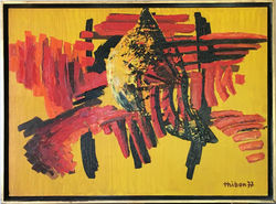 Casque d'or - Huile sur toile, 40 P (100 cm x 73 cm)