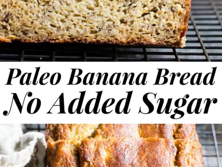 Hearty Paleo Banana Bread {Sweetened with Bananas Only!}