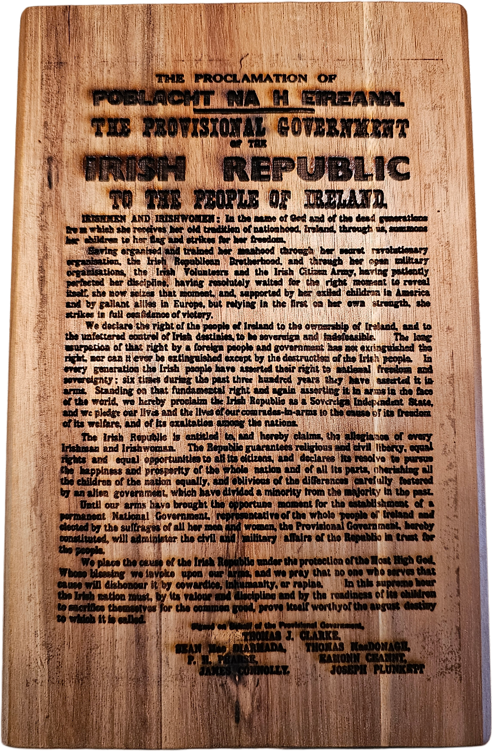 Thumbnail: 1916 Easter Rising Commemorative Wooden Board