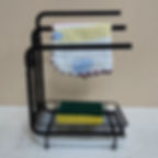 Thumbnail: Black Coating Kitchen Towel Drainer Rack Organization