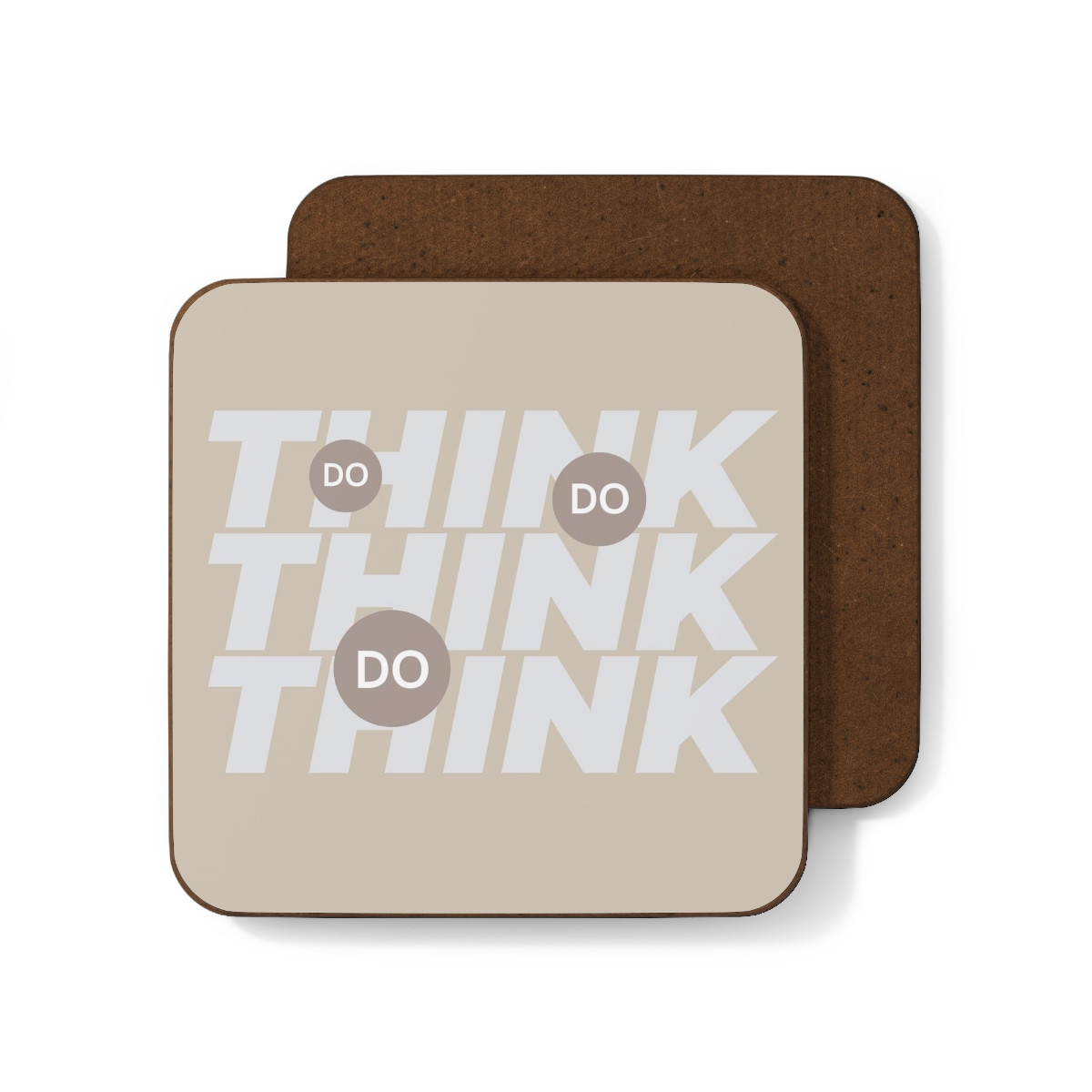 Hardboard Back Coaster - Think//Do v.001
