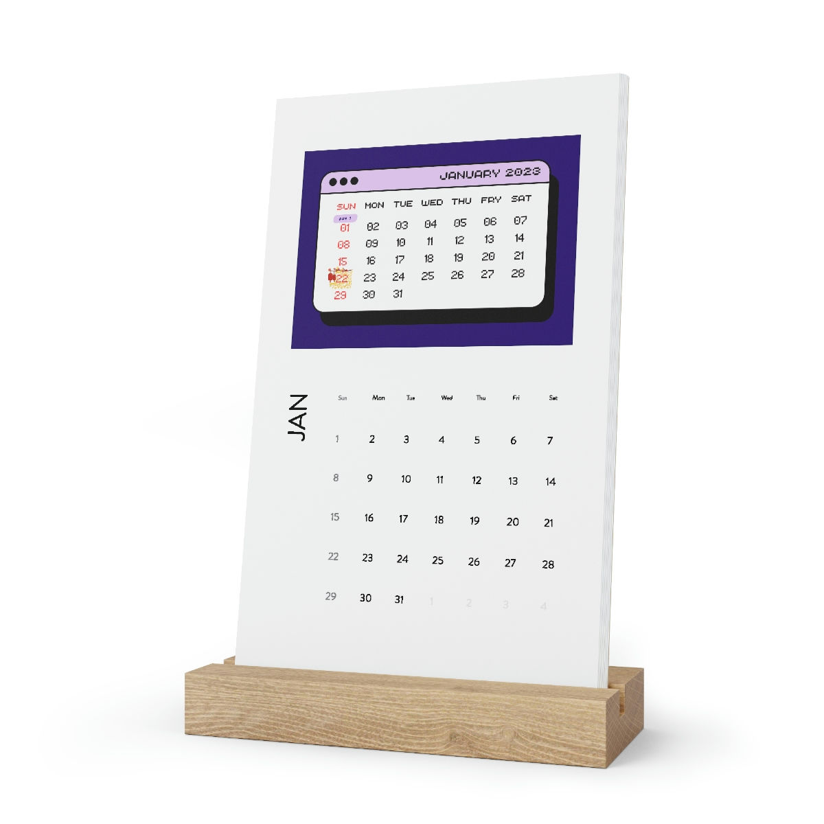 Vertical Desk Calendar (2023)