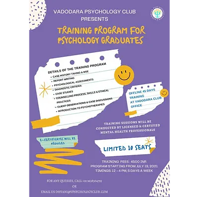 Training Program For Psychology Graduates