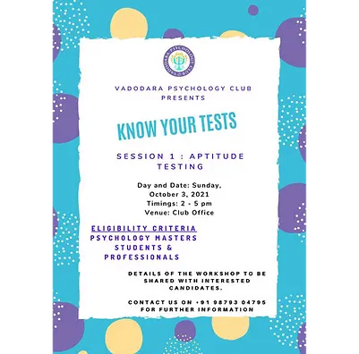 Know your tests : Session 1 Apptitude Testing