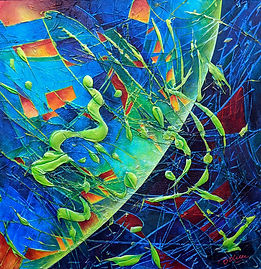 HERMINE - BOLIEU - Acrylique sur panneau