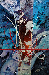 BOLIEU Gilford - Acrylique sur toile, 36