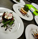 Delicious food expertly plated.