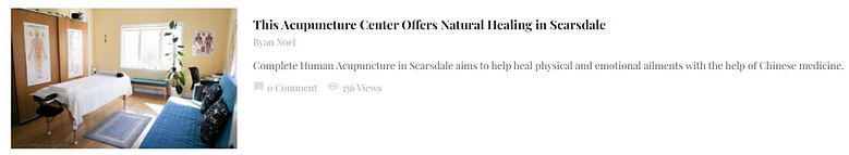 Complete Human Acupuncture, Scarsdale, NY