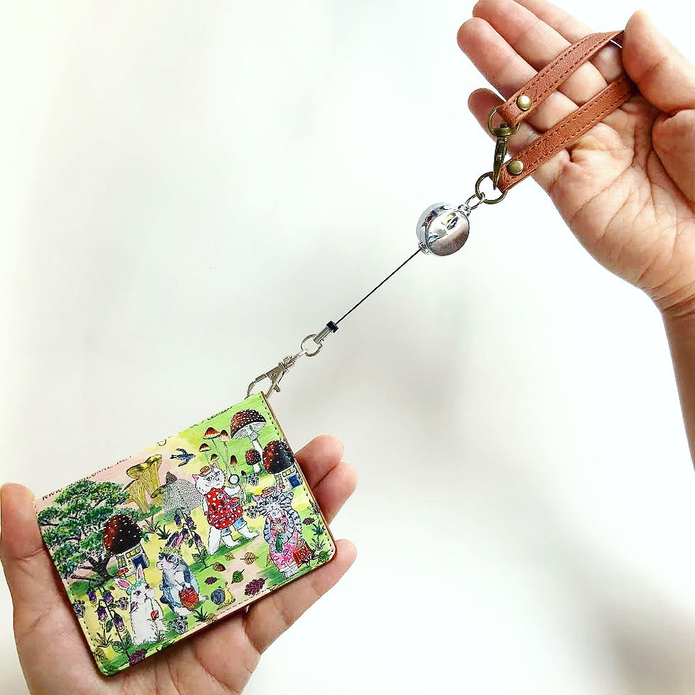 【Sorry!Sold Out】パスケース:きのこ / Mushroom hunt