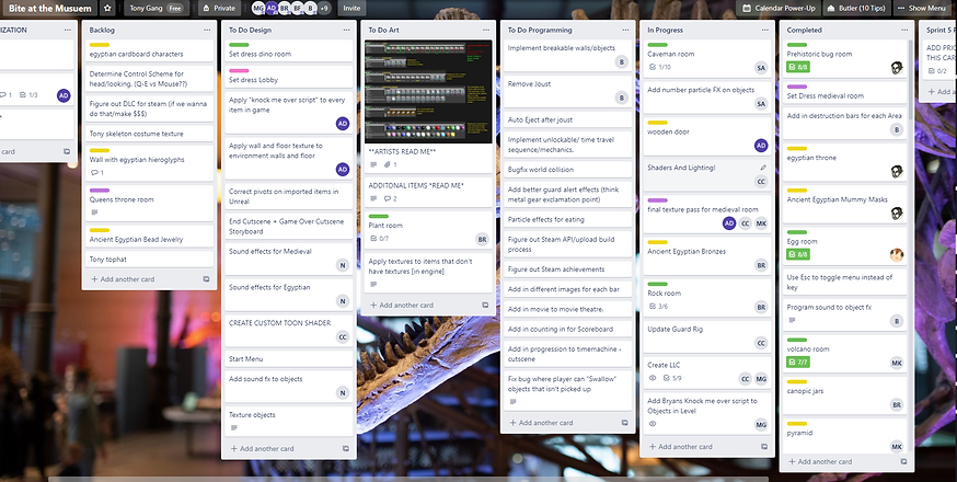 Trello Production Outline