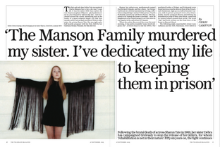 Debra Tate Telegraph Magazine