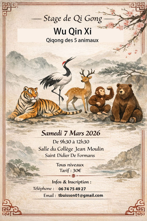 Le jeu des 5 animaux de Hua Tuo