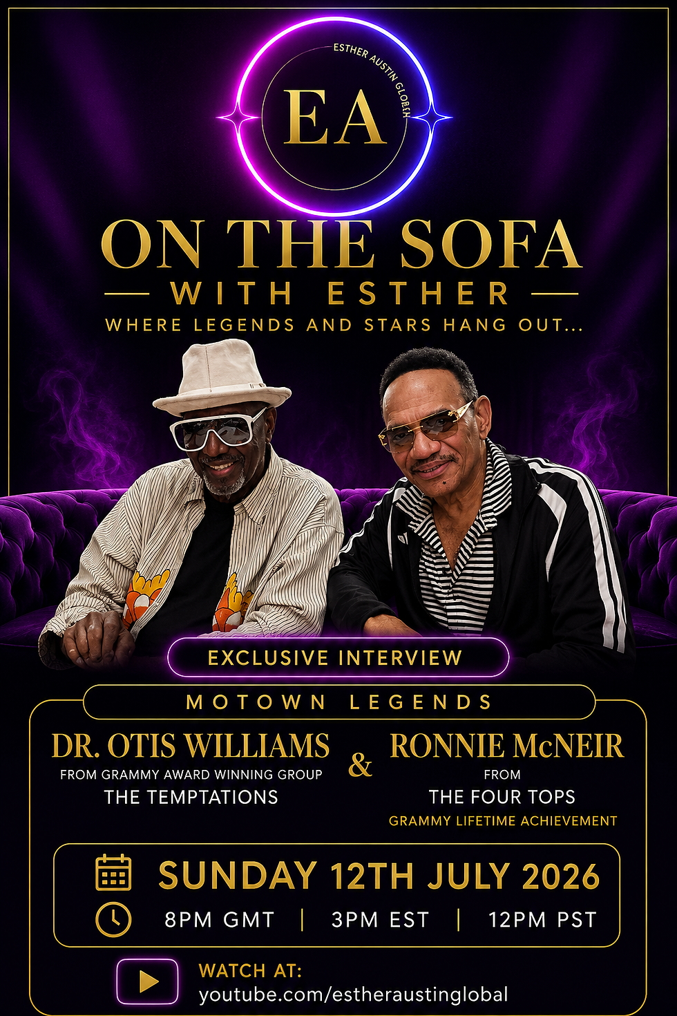 An Unforgettable Encounter with Motown Legends Dr Otis Williams and Ronnie McNeir