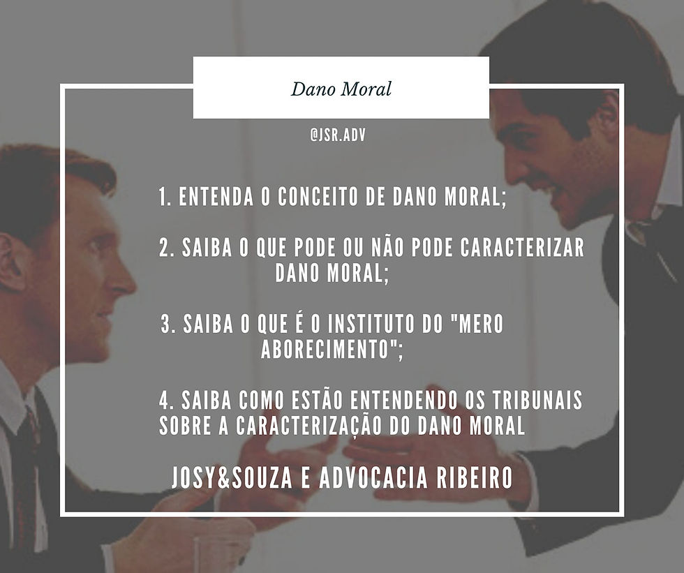 Dano moral: conceito, espécies, fundamentos legais e jurisprudências