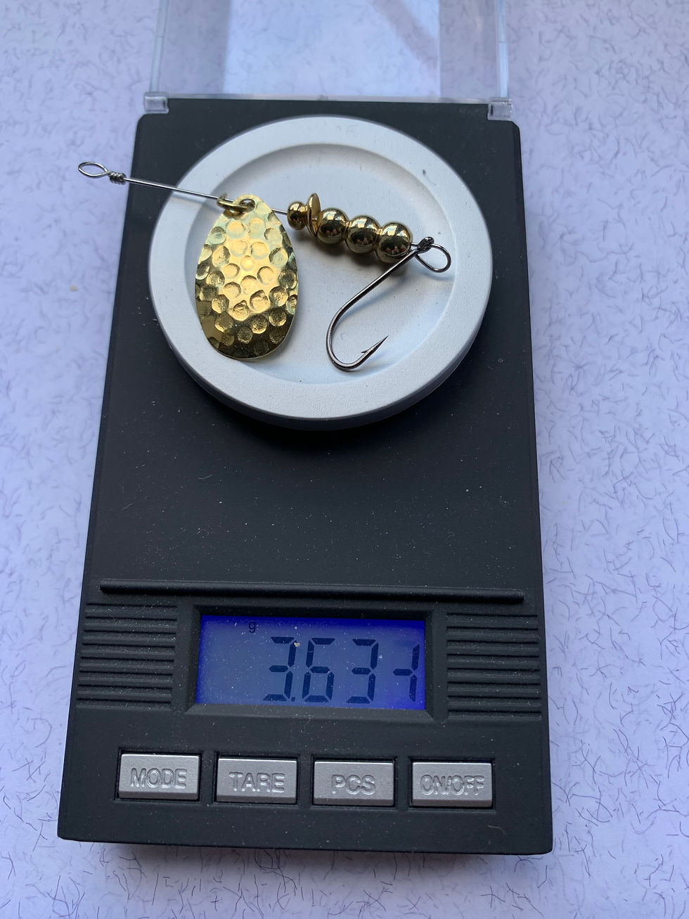 Thumbnail: UFL 755 Brass Indiana Hammer finish # 3 spinner