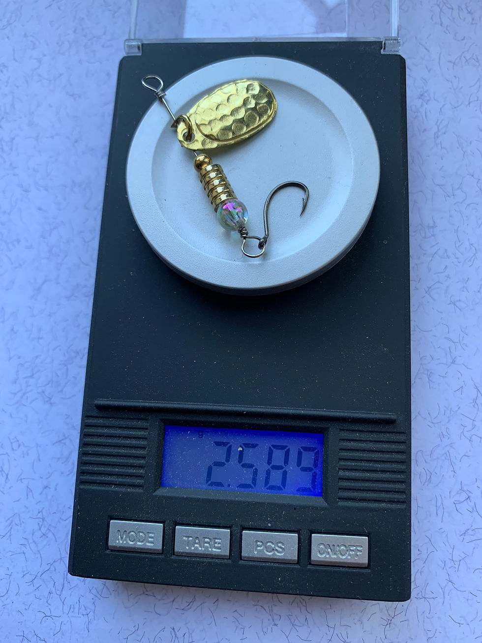 Thumbnail: UFL 764 Nickel and Brass Indiana Hammer finish # 3 spinner