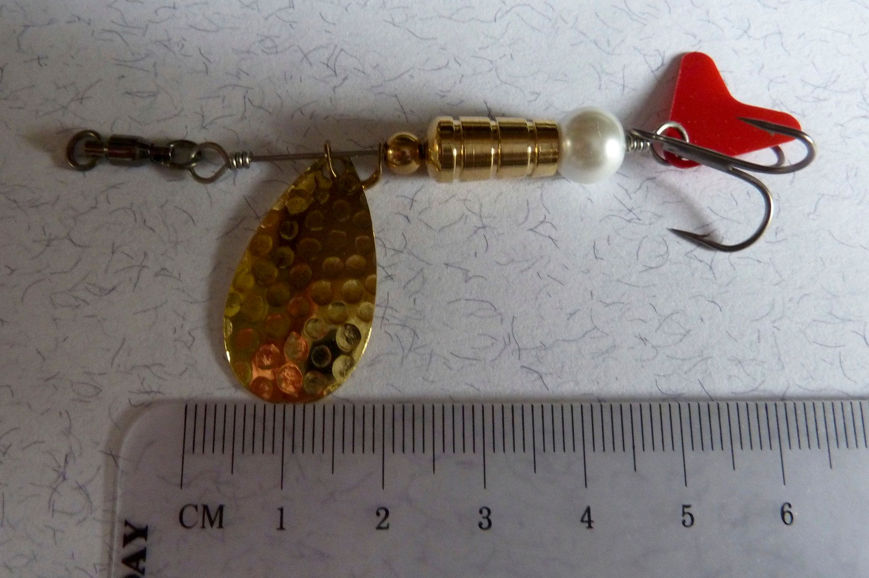 UFL 711 Polished Brass Indiana hammer finish # 3 spinner