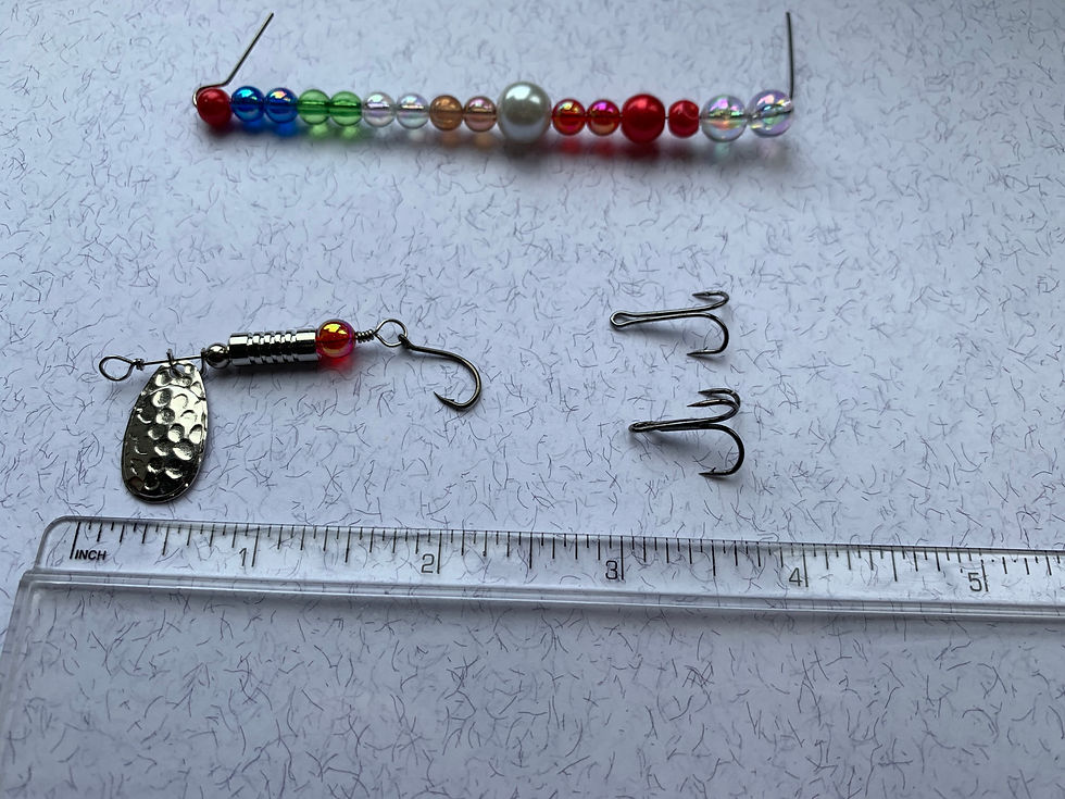 Thumbnail: UFL 765 Nickel and Brass Indiana Hammer finish # 3 spinner