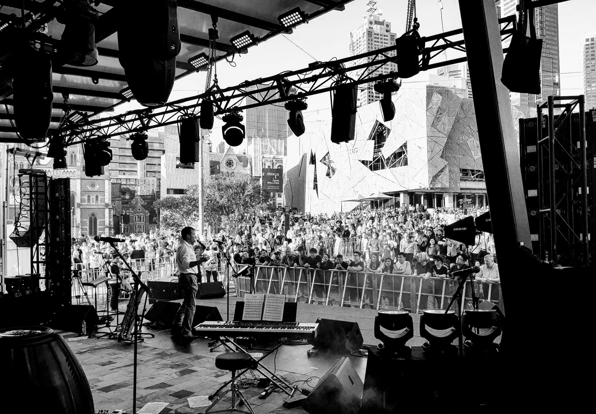 Main stage Federation Square