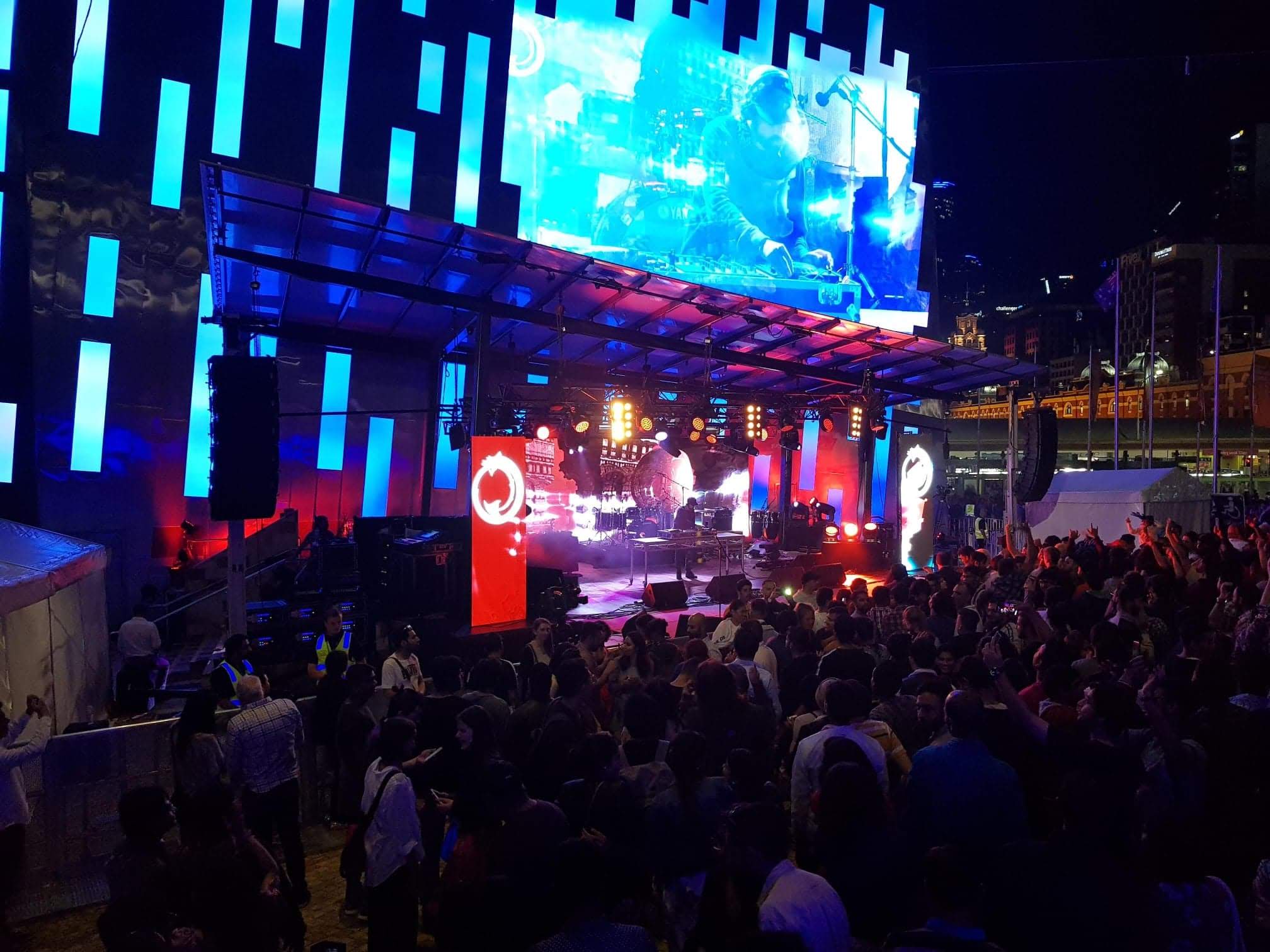 Main stage at Federation Square