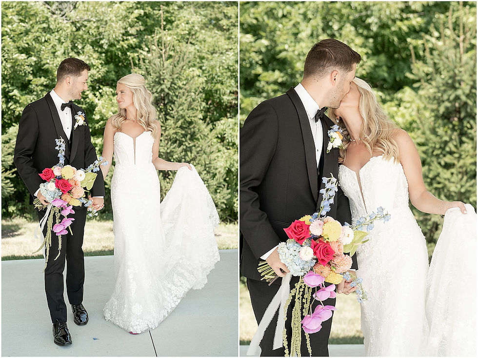 The Sixpence in Whitestown Indiana wedding photos
