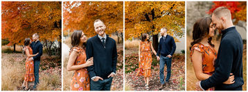 Indianapolis Fall Engagement Photos | Bree & Weston 