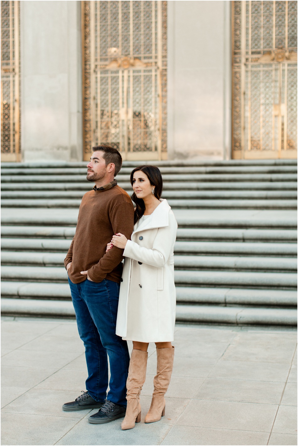 Indianapolis winter engagement photos