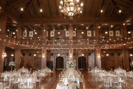 Scottish Rite Cathedral wedding reception photos Indianapolis