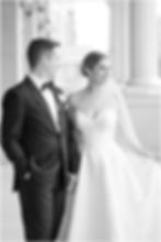 black and white image of bride and groom in Hotel Carmichael autograph collection