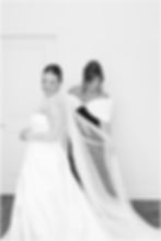 Bride getting ready for her Indianapolis wedding at Scottish Rite