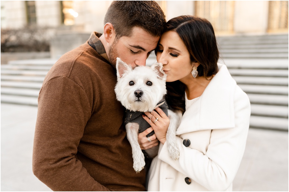 Indianapolis winter engagement photos