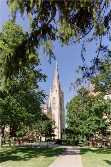 University of Notre Dame Wedding | Basilica of the Sacred Heart | Mahrie & Ryan