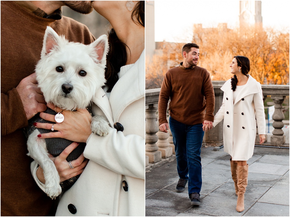 Indianapolis winter engagement photos