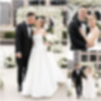 JPS Events at Regions tower wedding photos of bride and groom walking down the aisle