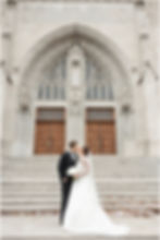 Scottish Rite Cathedral Indianapolis winter wedding pictures