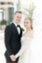 Traditional portrait of bride and groom