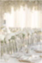 Wedding floral arrangements with white roses and greenery for modern black-and-white Indianapolis wedding