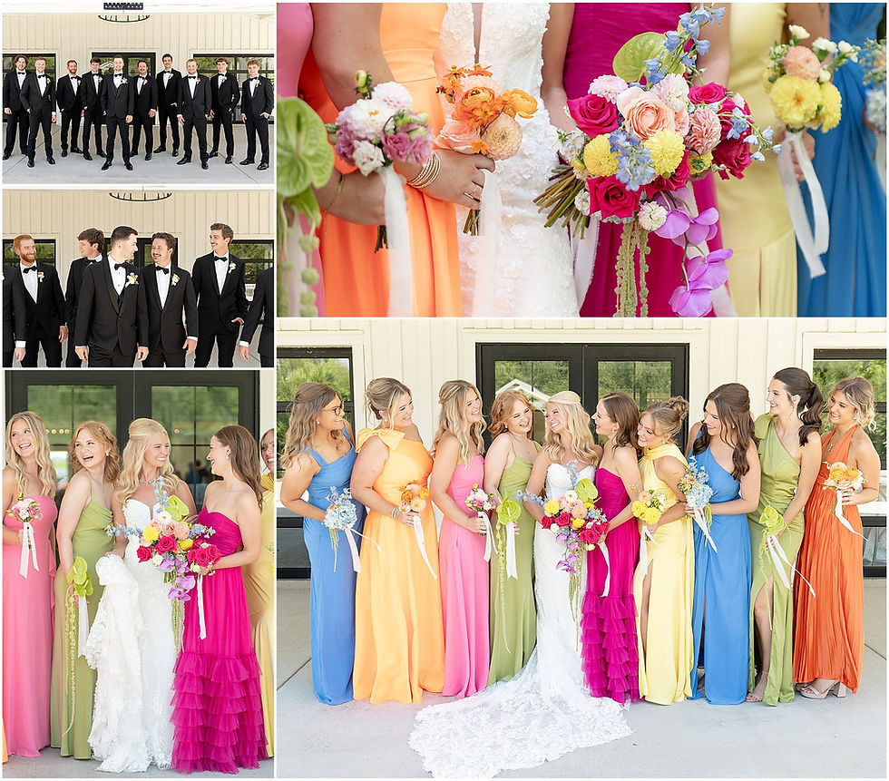 Colorful Summer wedding at The Sixpence Indiana wedding venue