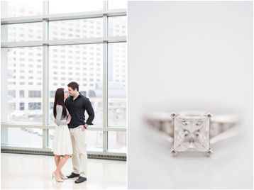 Downtown Indianapolis Engagement Session | Marketa & Kiril