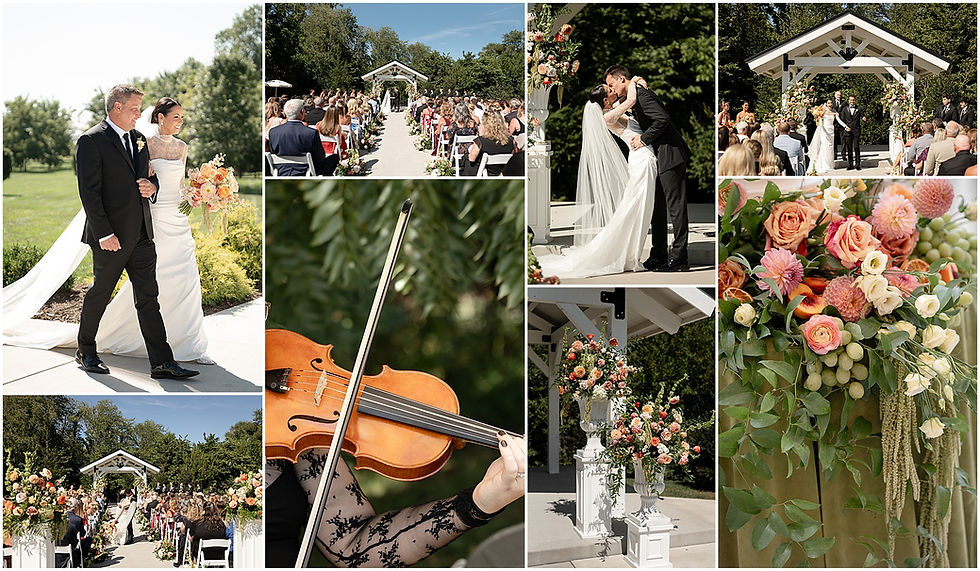 Sixpence wedding ceremony photos