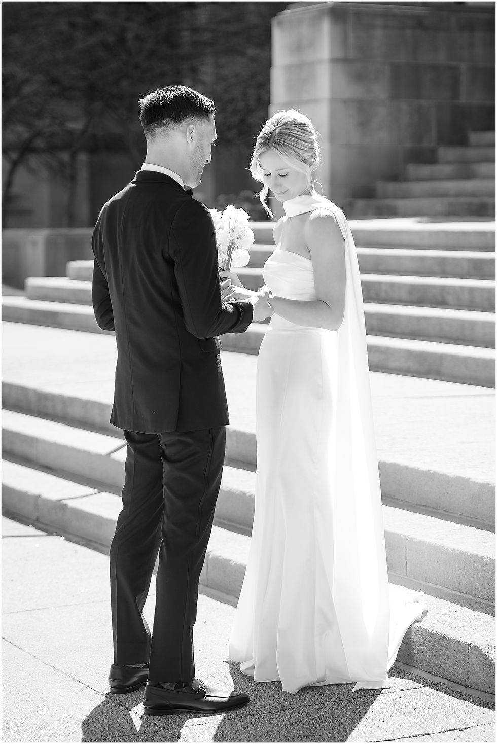 Candid Scottish Rite Cathedral Indianapolis wedding photos