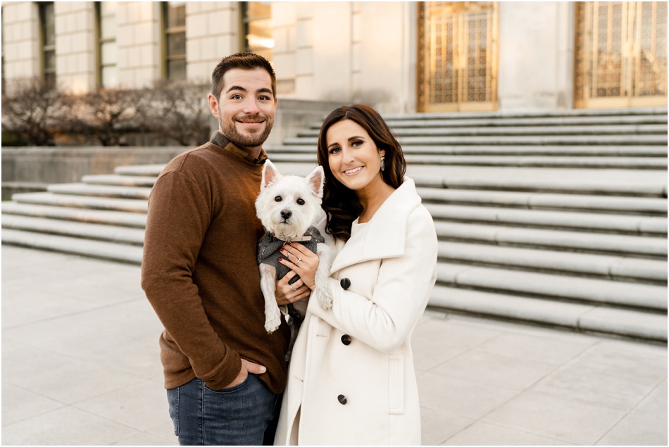 Indianapolis winter engagement photos